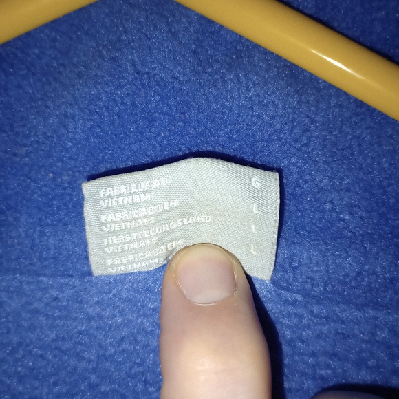 Columbia Fleece Jacket Blue Full Zip w Zipper Pockets Inside Pockets Men's Large - Picture 4 of 13